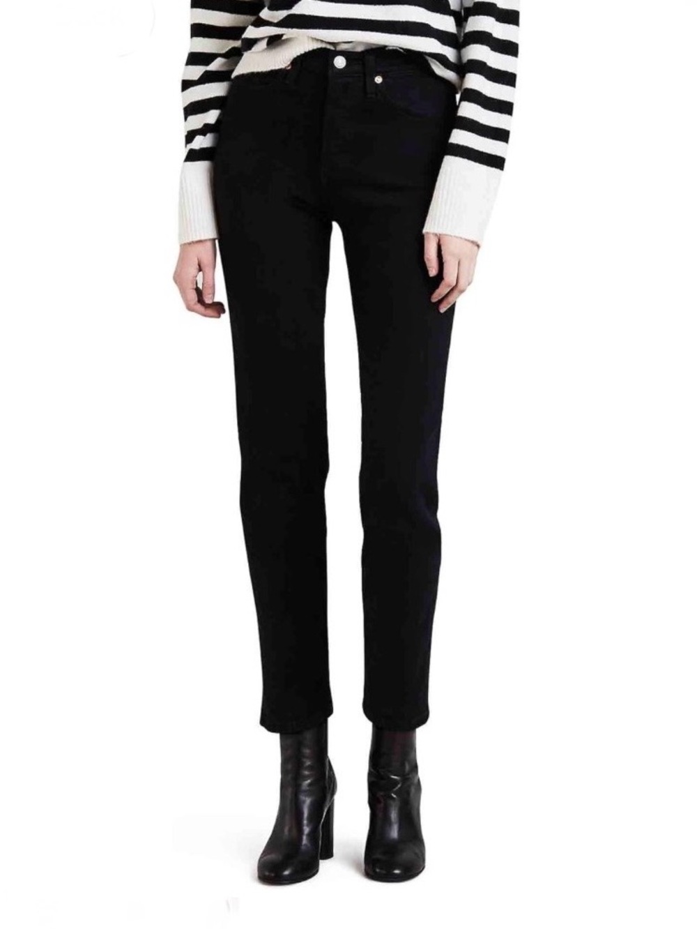 Levi's Women's Wedgie Straight Leg Jeans - Black